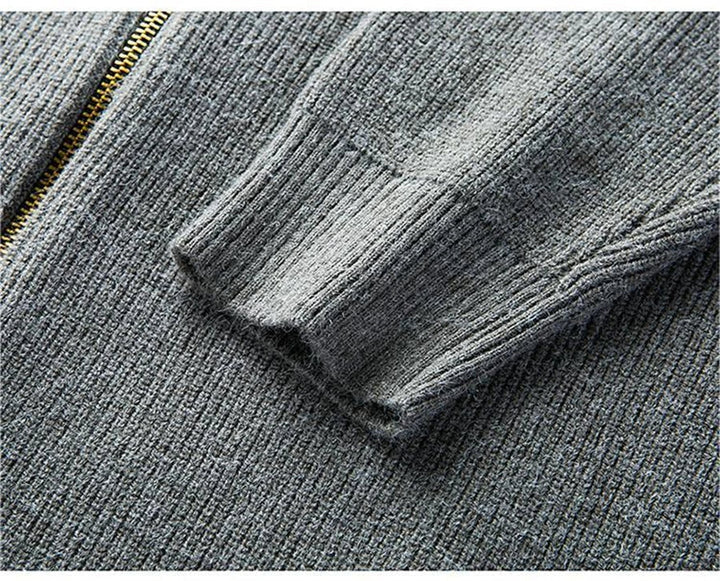 Cardigan classique d’automne pour homme, confortable et en maille