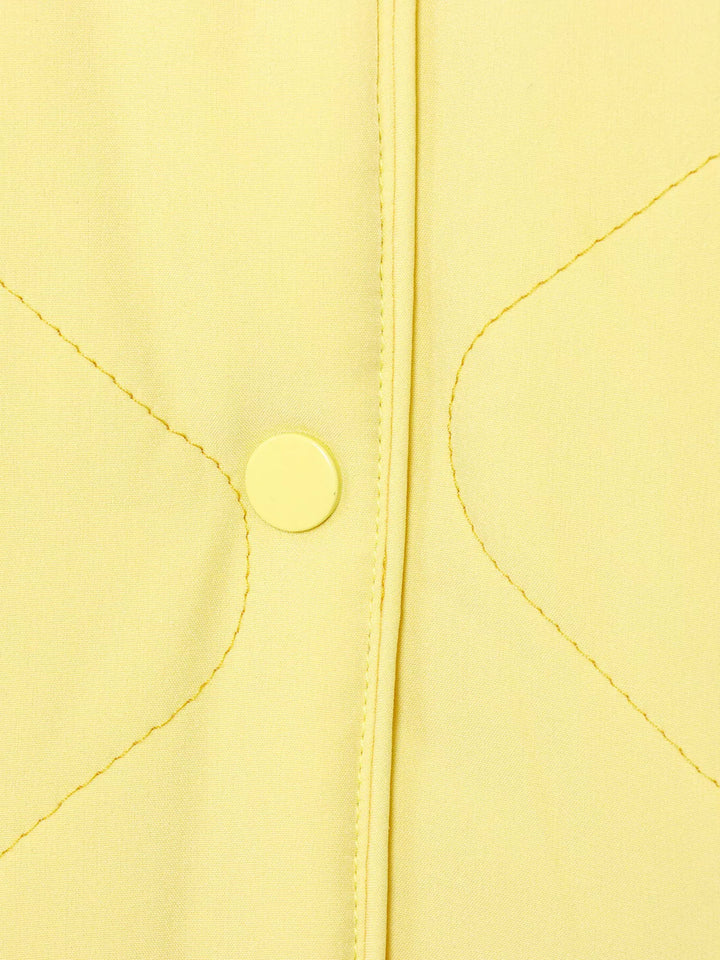 Veste matelassée légère pour femme, fermeture à boutons-pression sur le devant, tailles S-L