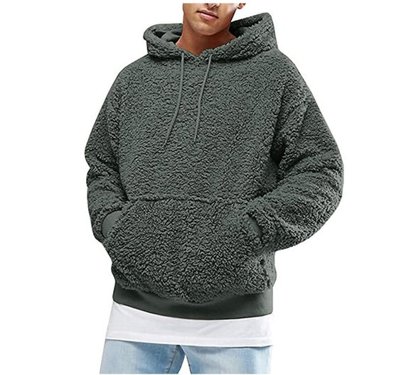 Men's Warm Cozy Sleeveless Hoodie – Oversized Fleece for Winter-The Yellow Prime