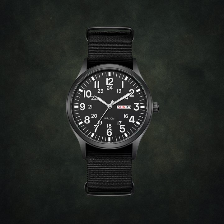 Men's Durable Military-Style Waterproof Watch – Scratch-Resistant 42mm Dial-The Yellow Prime