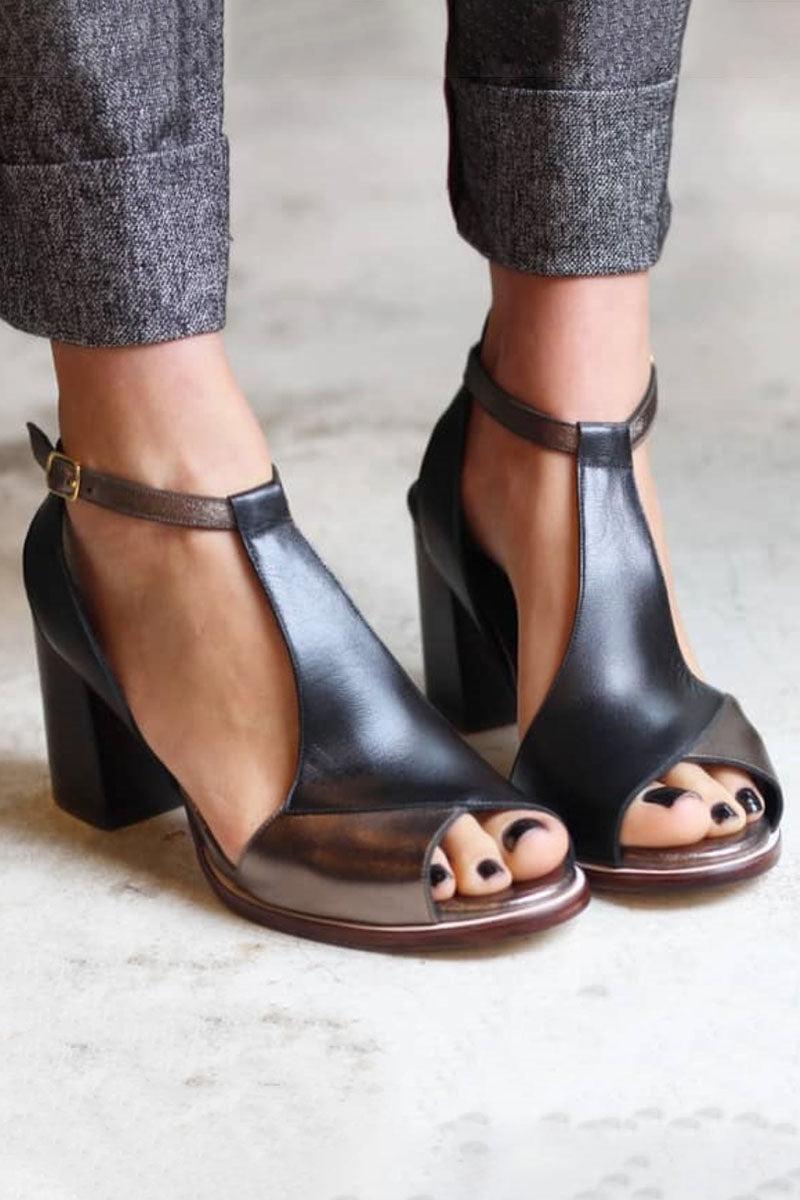 Selene | Women's Stylish Block Heel Sandals-The Yellow Prime