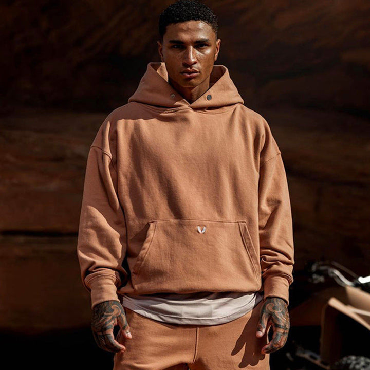 Men's Oversized Relaxed Pullover Hoodie - Cotton Casual Wear-The Yellow Prime
