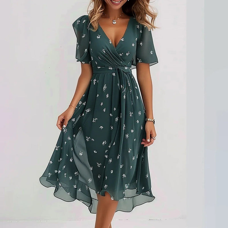 Naomi | Women's Elegant Summer Dress-The Yellow Prime