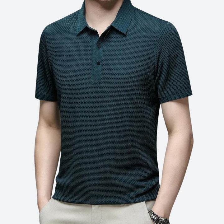 Anton | Men's Stylish Structured Polo Shirt-The Yellow Prime