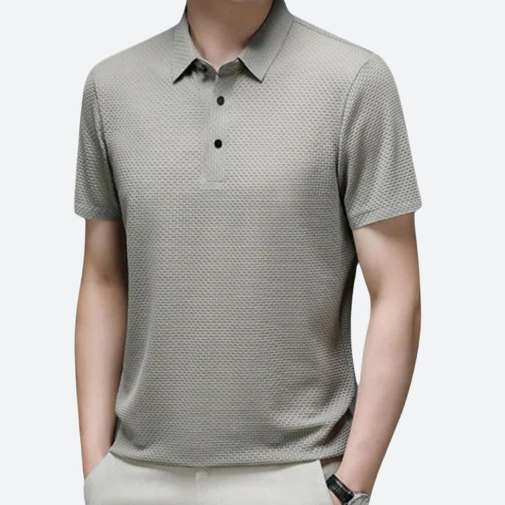 Anton | Men's Stylish Structured Polo Shirt-The Yellow Prime