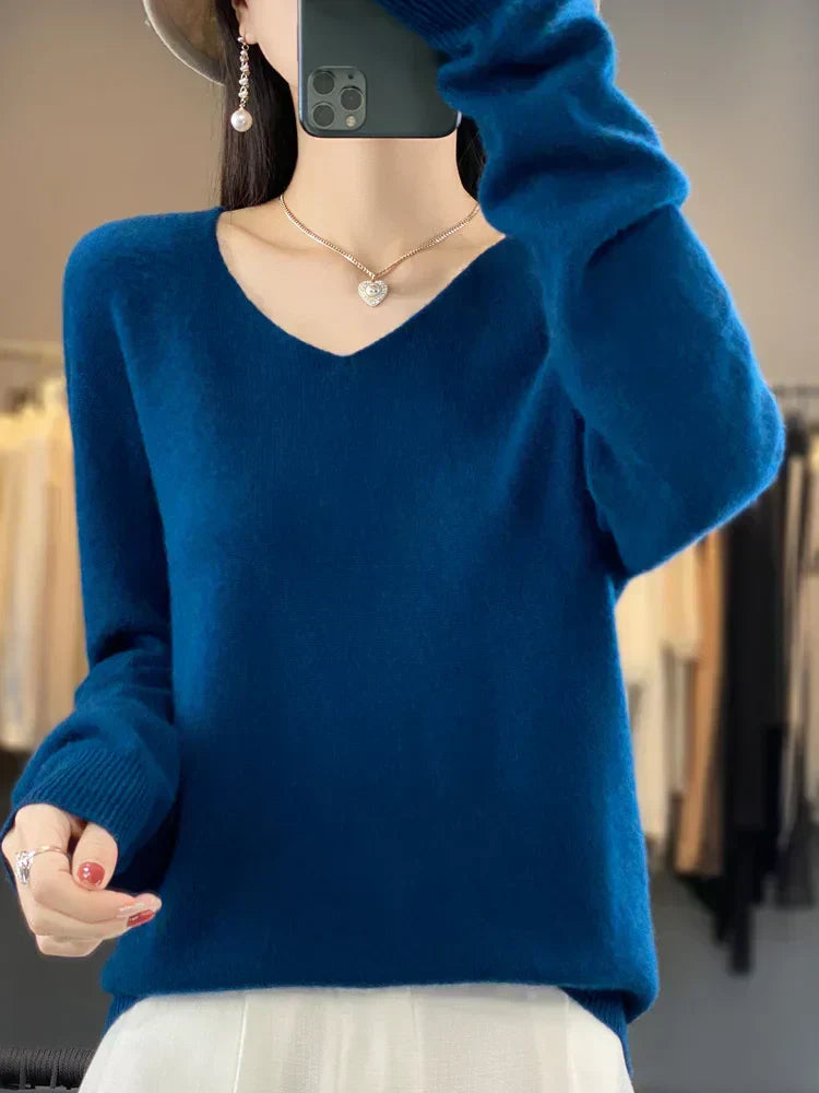 Abi | Women's Loose Knit Sweater-The Yellow Prime