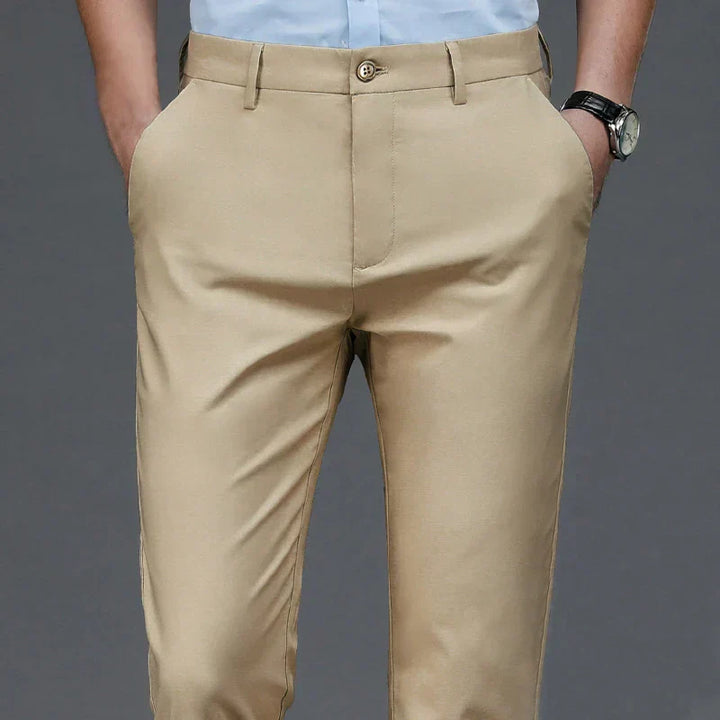 Adam | Men's Tailored Straight-Cut Dress Pants-The Yellow Prime