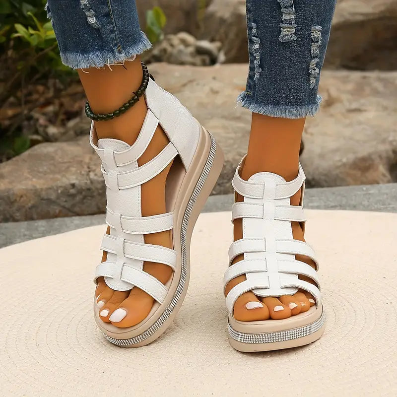 Agnes | Women's Multi-Strap Platform Sandals-The Yellow Prime