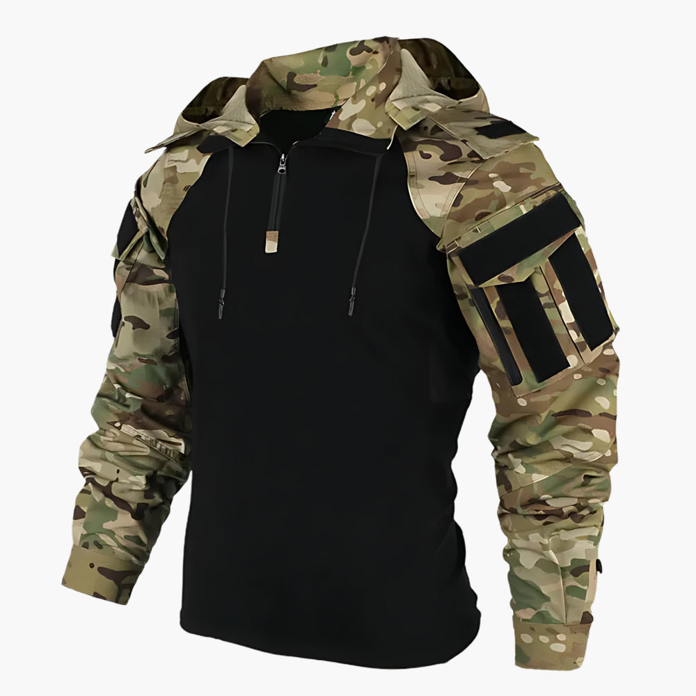 Alain | Men's Tactical Fleece Jacket for Outdoor Activities-The Yellow Prime