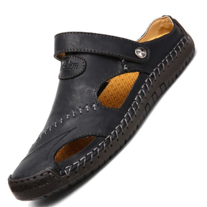 Alex | Men's Elegant Summer Sandals in High-Quality Leather-The Yellow Prime