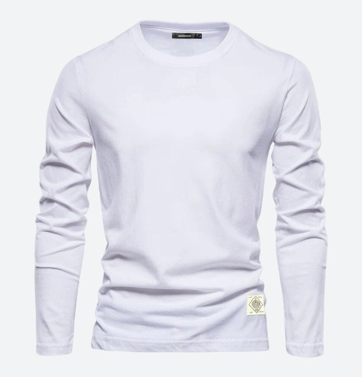 Alex | Men's Fashionable Long-Sleeved T-Shirt-The Yellow Prime