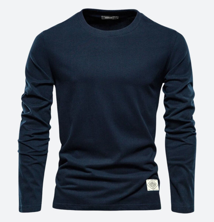 Alex | Men's Fashionable Long-Sleeved T-Shirt-The Yellow Prime