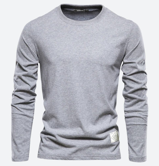 Alex | Men's Fashionable Long-Sleeved T-Shirt-The Yellow Prime
