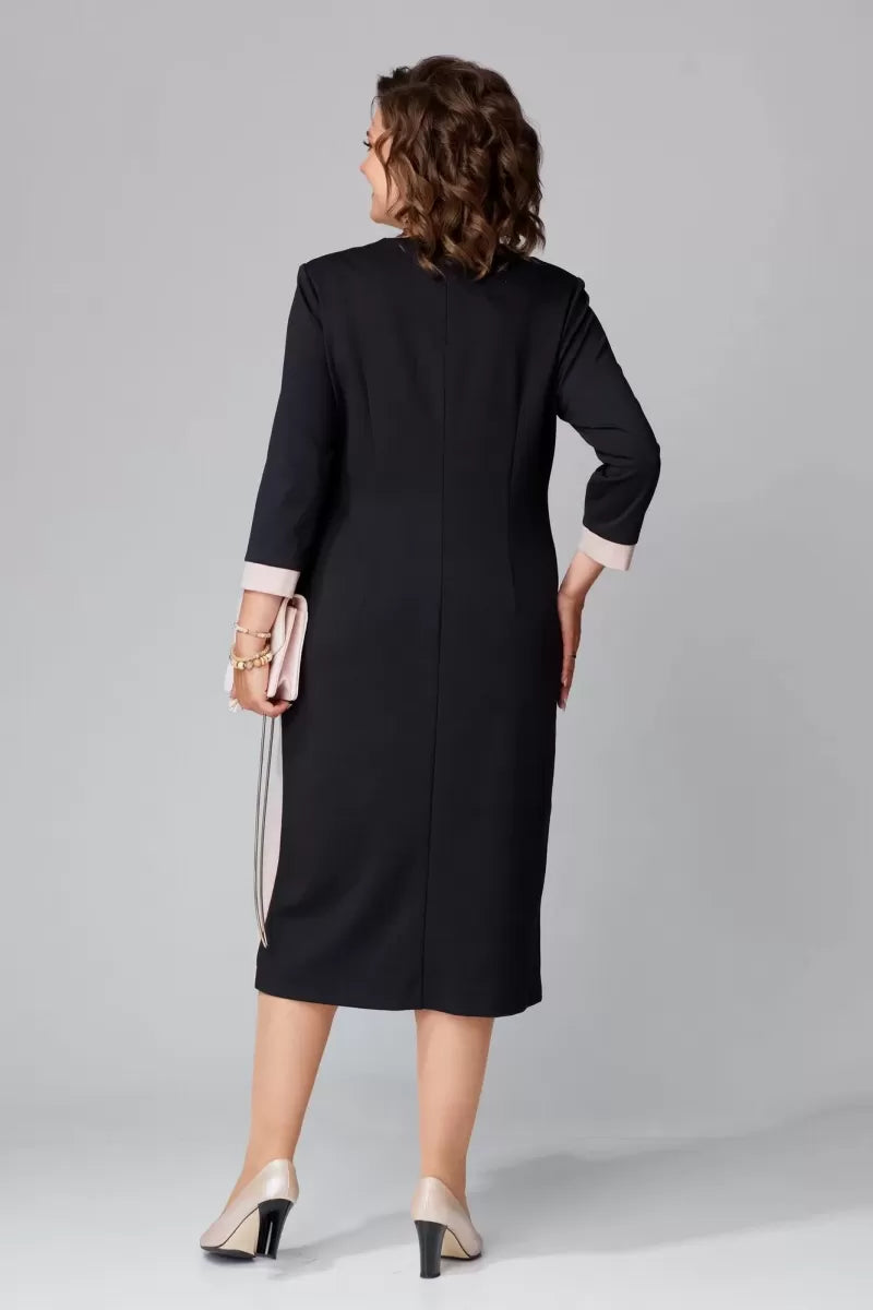 Alexa | Women's Elegant V-neck Dress-The Yellow Prime