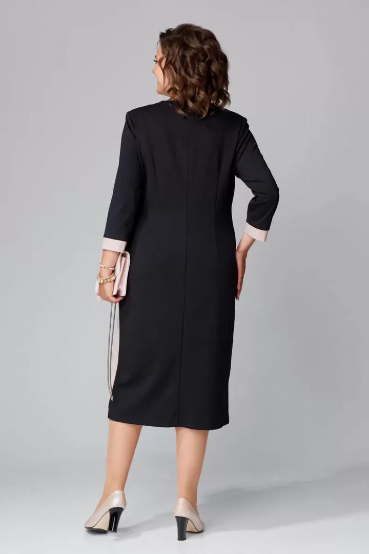 Alexa | Women's Elegant V-neck Dress-The Yellow Prime