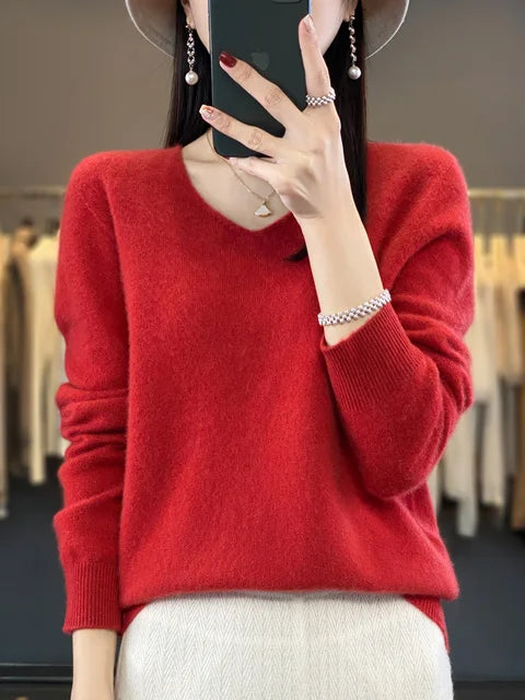 Abi | Women's Loose Knit Sweater-The Yellow Prime