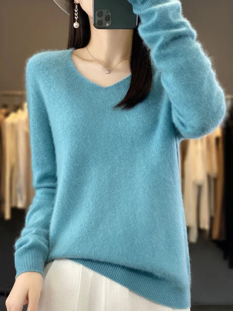 Abi | Women's Loose Knit Sweater-The Yellow Prime