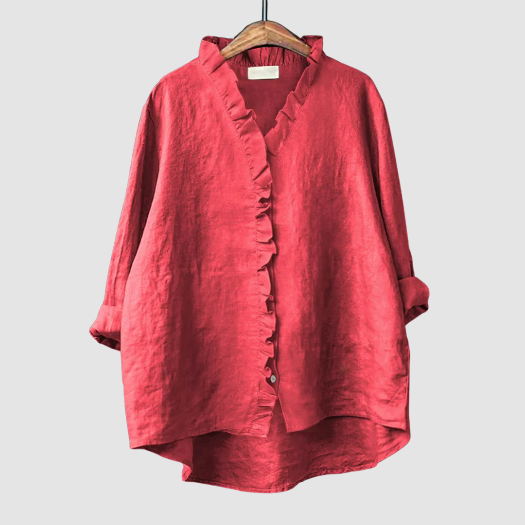 Amélie | Women's Timeless Breathable Blouse-The Yellow Prime