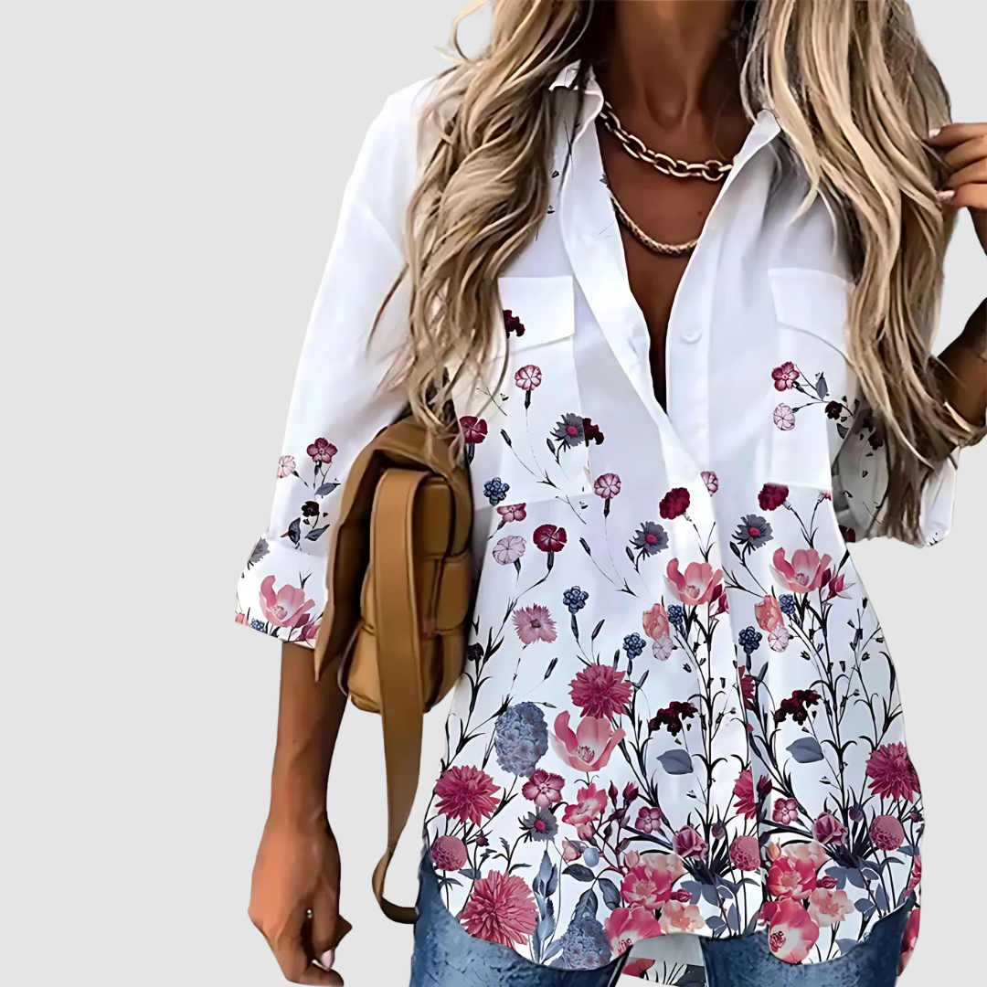 Amy | Women's Chic Breathable Blouse-The Yellow Prime