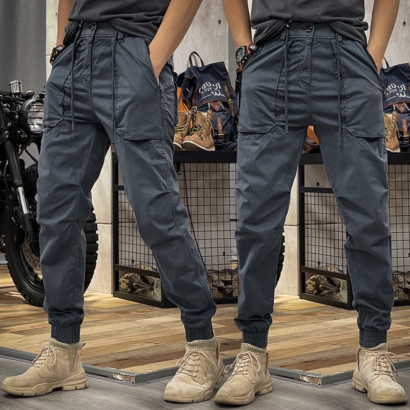 André | Men's Stretch Cargo Pants in Spandex-The Yellow Prime