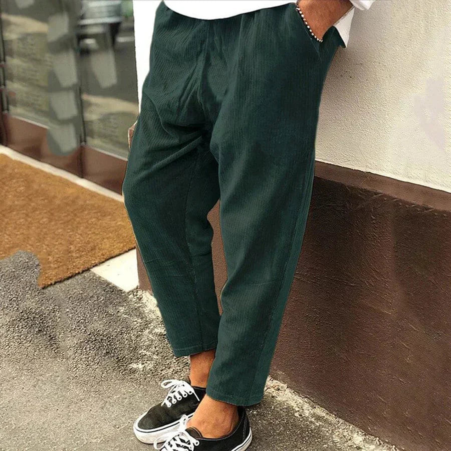 Arden | Men's Relaxed Fit Casual Ankle Pants-The Yellow Prime