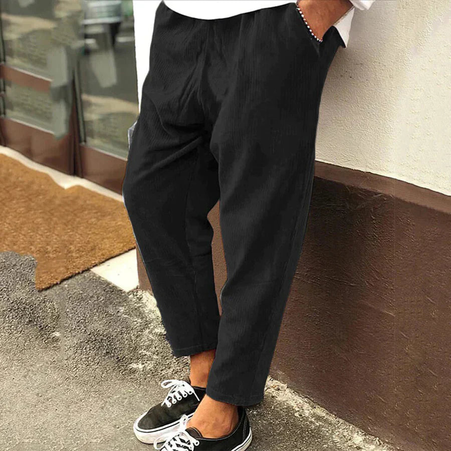 Arden | Men's Relaxed Fit Casual Ankle Pants-The Yellow Prime