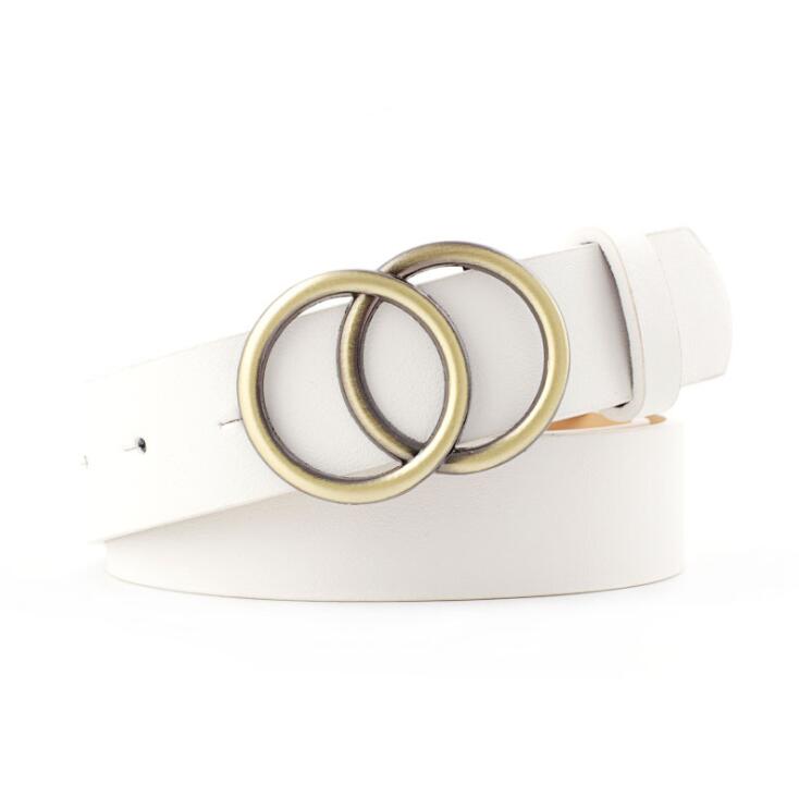 Aria | Women's Leather Belt with Stylish O-Ring Buckle-The Yellow Prime