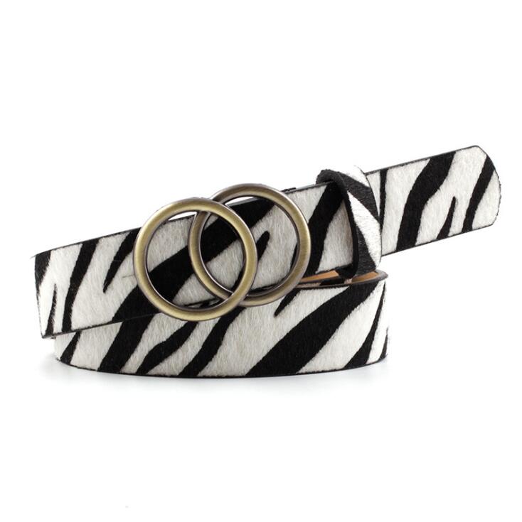 Aria | Women's Leather Belt with Stylish O-Ring Buckle-The Yellow Prime