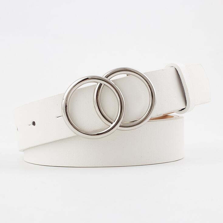 Aria | Women's Leather Belt with Stylish O-Ring Buckle-The Yellow Prime