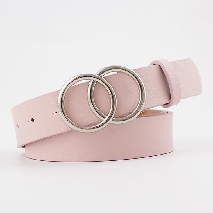 Aria | Women's Leather Belt with Stylish O-Ring Buckle-The Yellow Prime