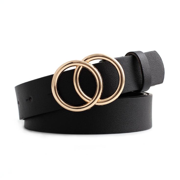 Aria | Women's Leather Belt with Stylish O-Ring Buckle-The Yellow Prime