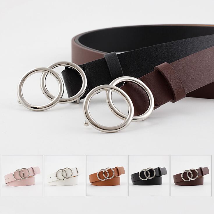 Aria | Women's Leather Belt with Stylish O-Ring Buckle-The Yellow Prime