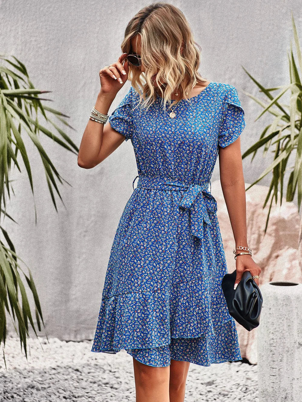 Aria | Women's Summer Floral Dress-The Yellow Prime