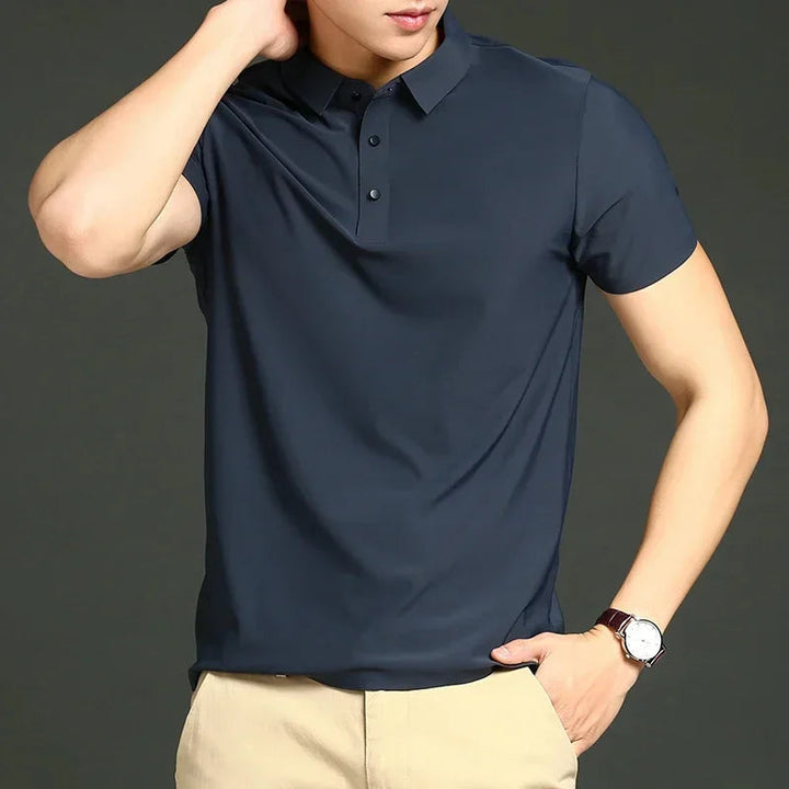 Arman | Men's Lightweight Stretchy Polo Shirt-The Yellow Prime