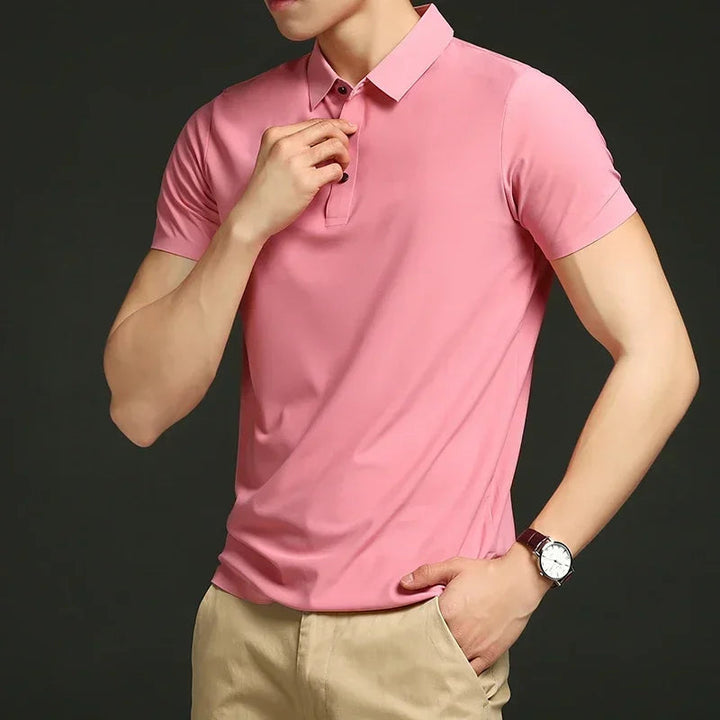 Arman | Men's Lightweight Stretchy Polo Shirt-The Yellow Prime