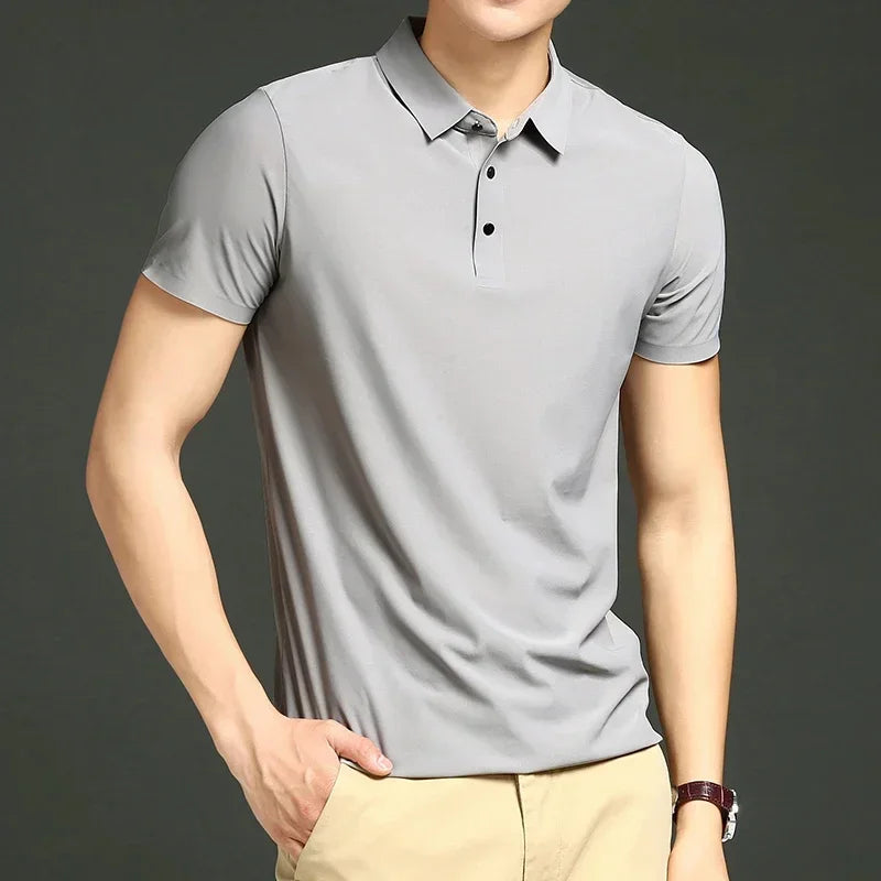 Arman | Men's Lightweight Stretchy Polo Shirt-The Yellow Prime