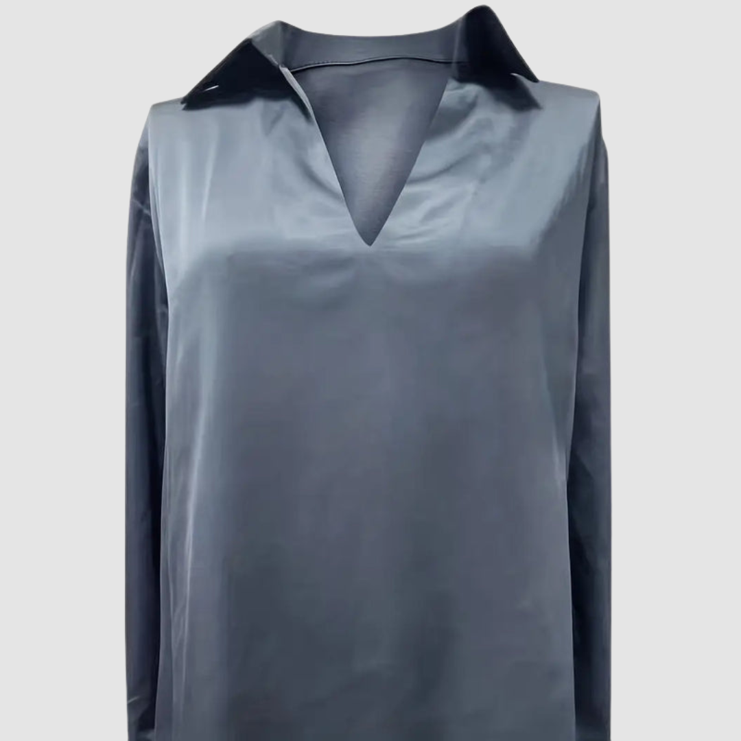 Astrid | Women's Elegant Satin Blouse-The Yellow Prime