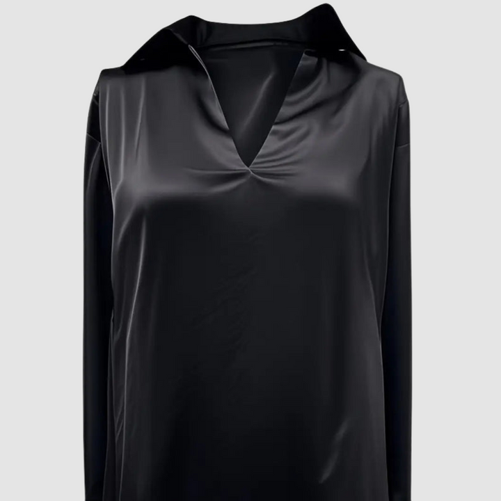 Astrid | Women's Elegant Satin Blouse-The Yellow Prime