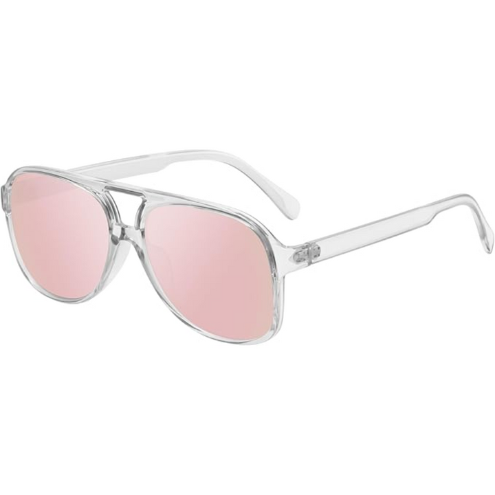 Women's Lightweight Retro Aviator Sunglasses - Oversized UV400 Protection-The Yellow Prime
