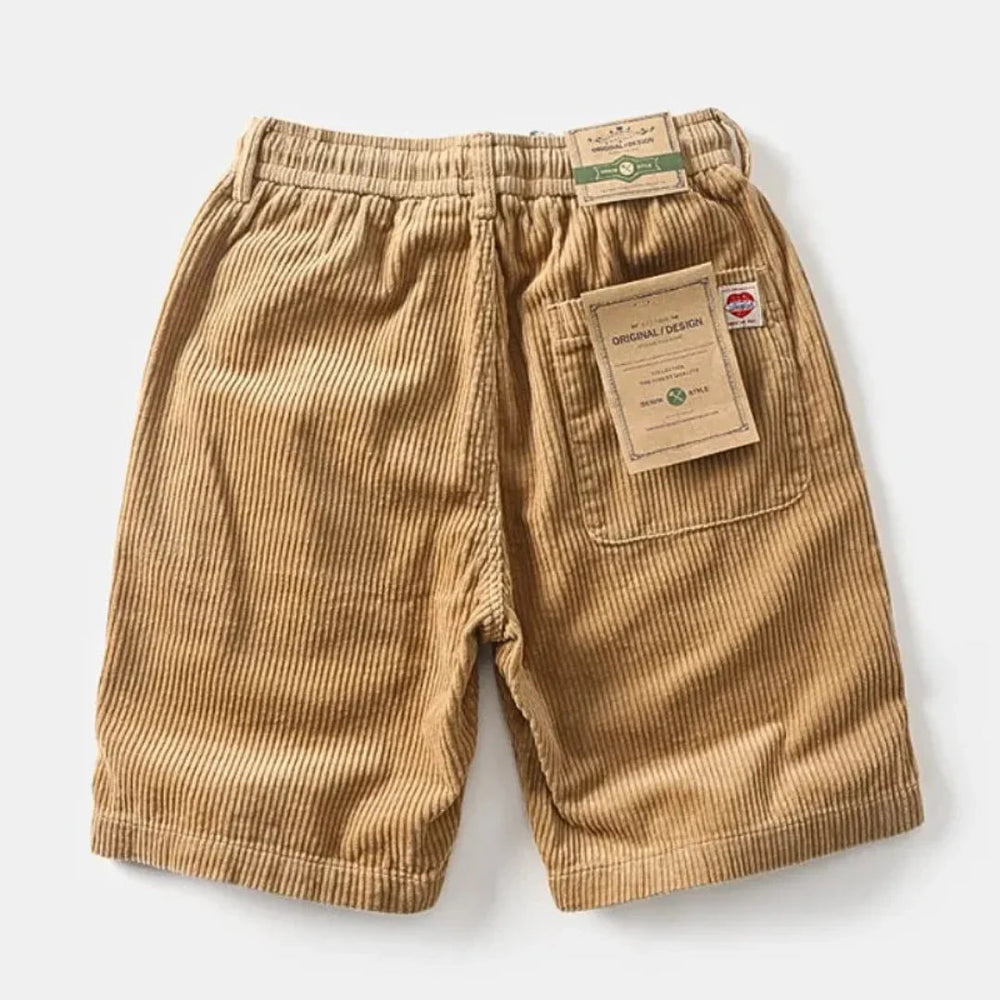 Atlas | Men's Relaxed Fit Corduroy Shorts-The Yellow Prime