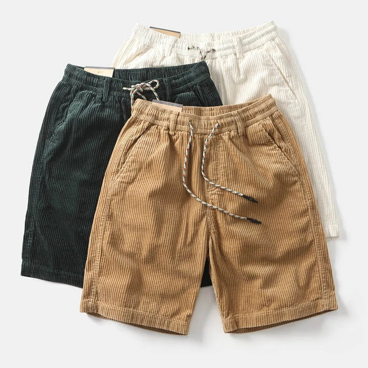 Atlas | Men's Relaxed Fit Corduroy Shorts-The Yellow Prime