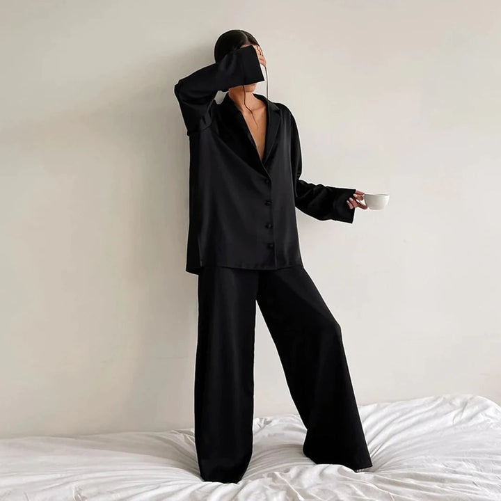 Women's breathable pajama set – silky, hypoallergenic for comfort-The Yellow Prime