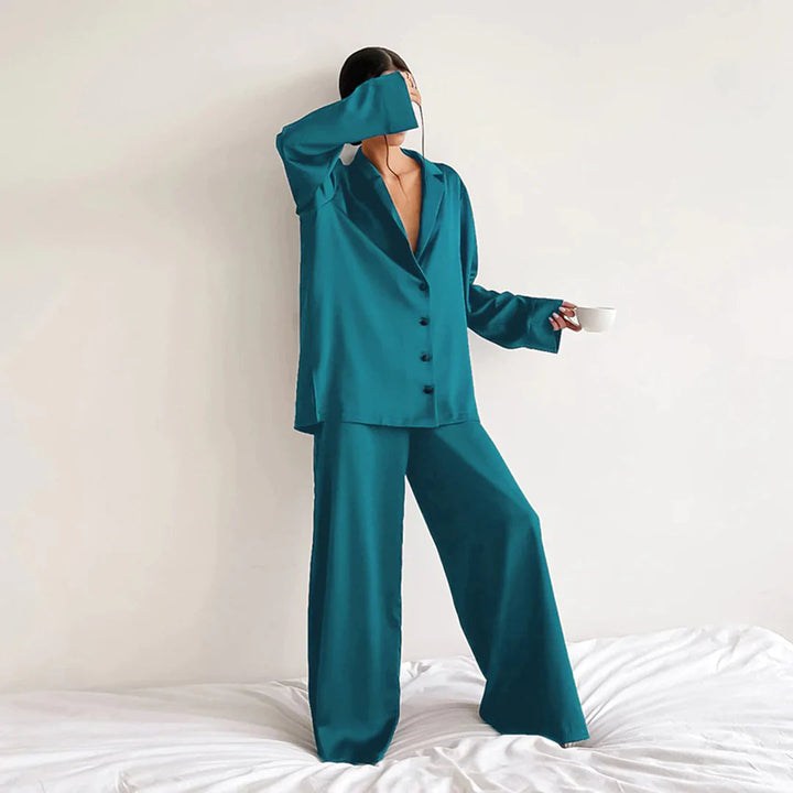 Women's breathable pajama set – silky, hypoallergenic for comfort-The Yellow Prime