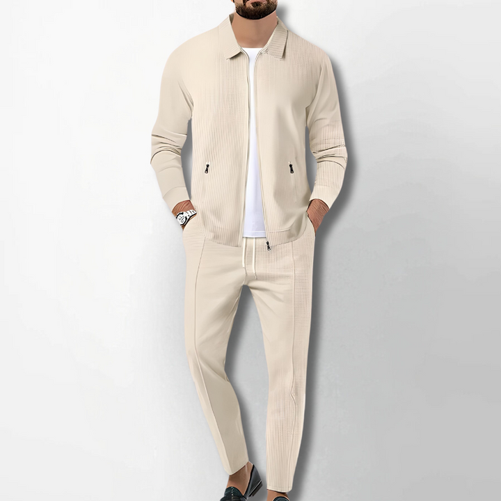Men's breathable outfit set – stylish for office and leisure-The Yellow Prime