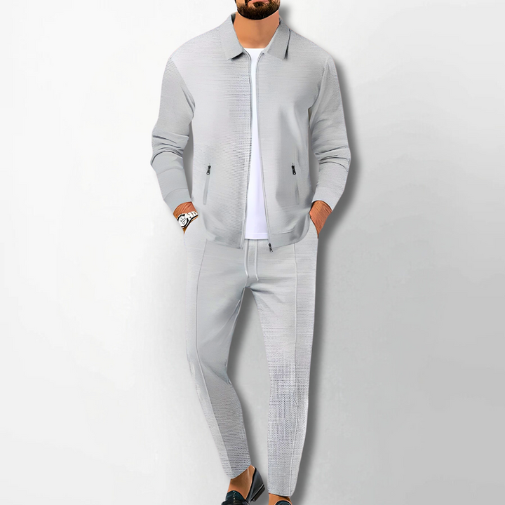 Men's breathable outfit set – stylish for office and leisure-The Yellow Prime