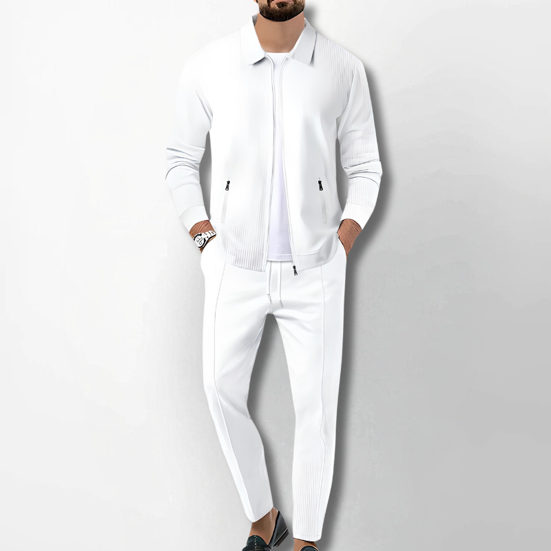 Men's breathable outfit set – stylish for office and leisure-The Yellow Prime