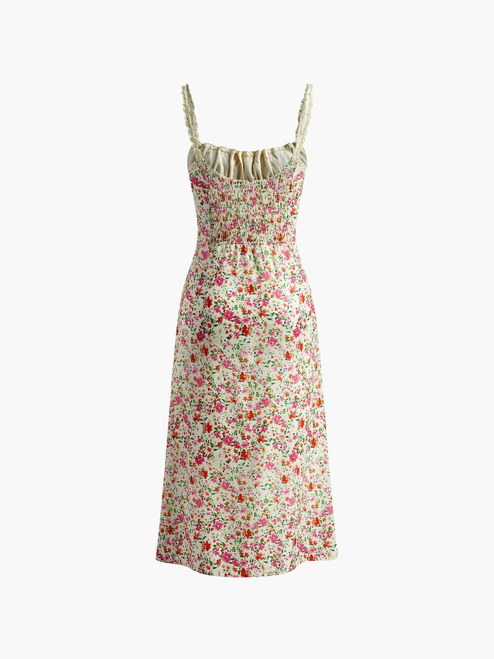 Beatrix | Women's Vintage Floral Dress with Romantic Charm-The Yellow Prime