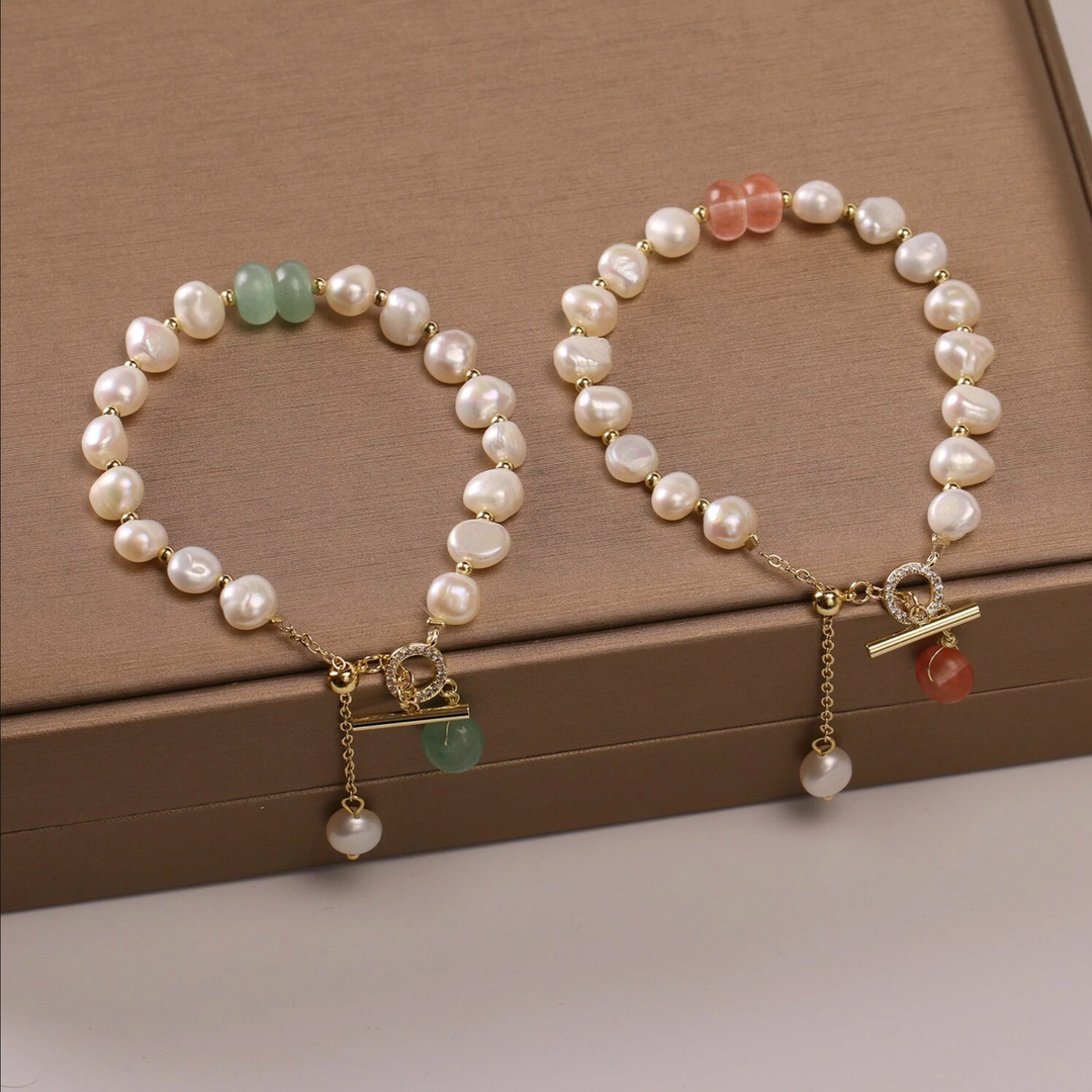 Bailey | Women's Elegant Freshwater Pearl Bracelet-The Yellow Prime