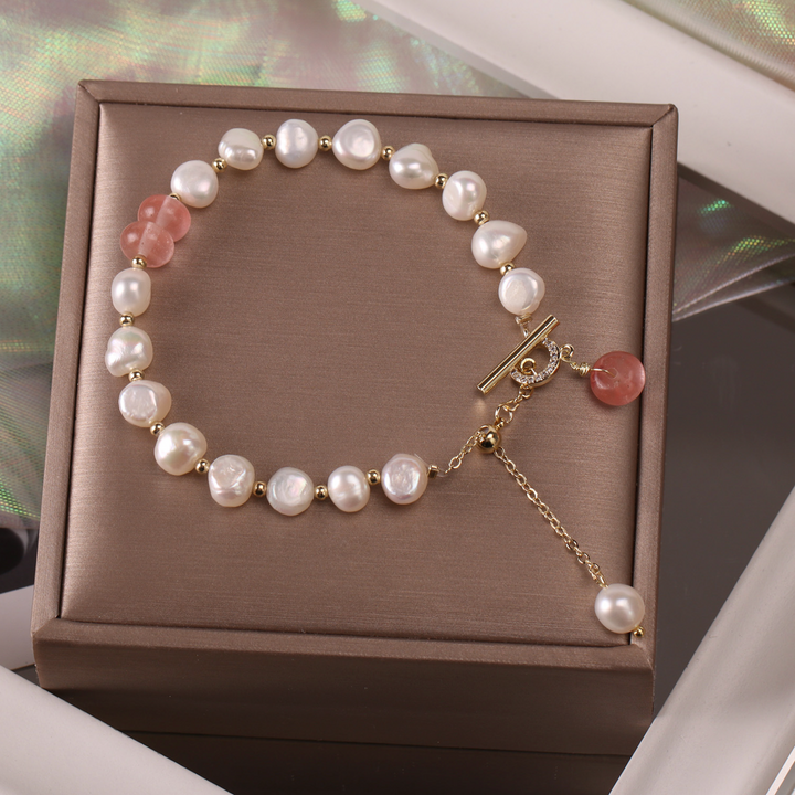 Bailey | Women's Elegant Freshwater Pearl Bracelet-The Yellow Prime