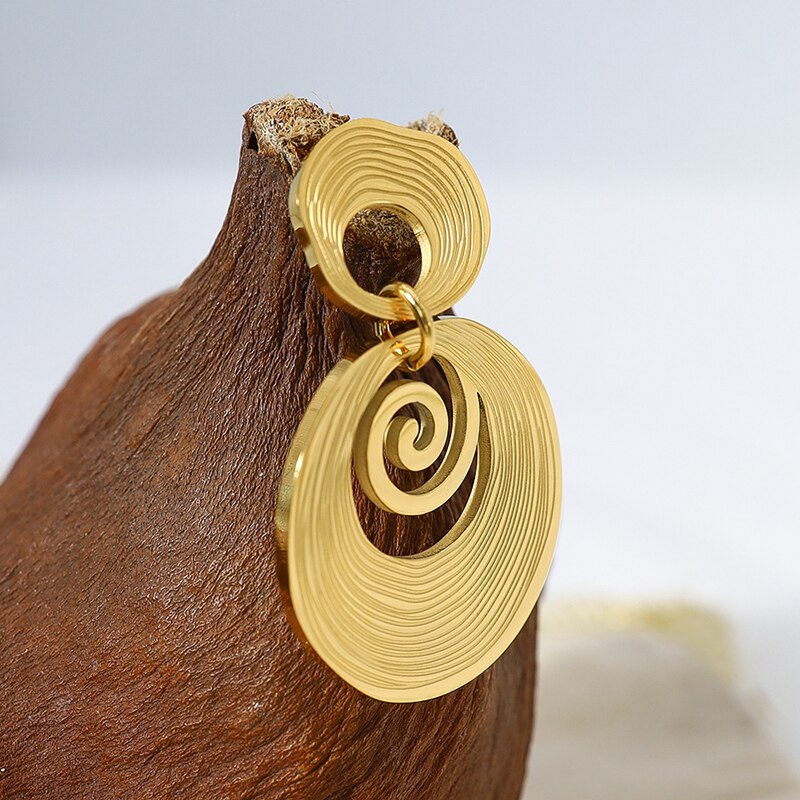 Bea | Women's Elegant Gold Stainless Steel Earrings for Modern Style-The Yellow Prime